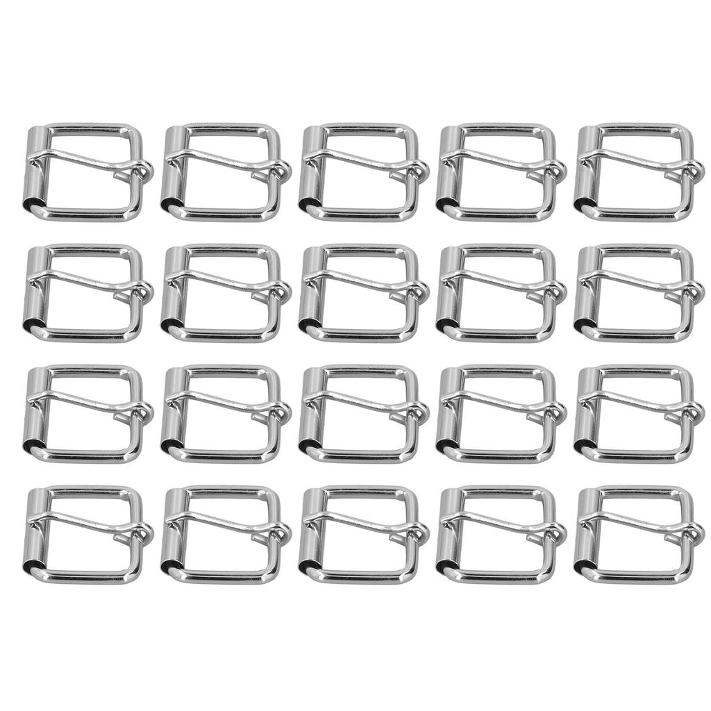 20Pcs Belt Buckles Bright Color Glossy Surface Sturdy Durable Fadeless Wide Application Metal Buckle4mm
