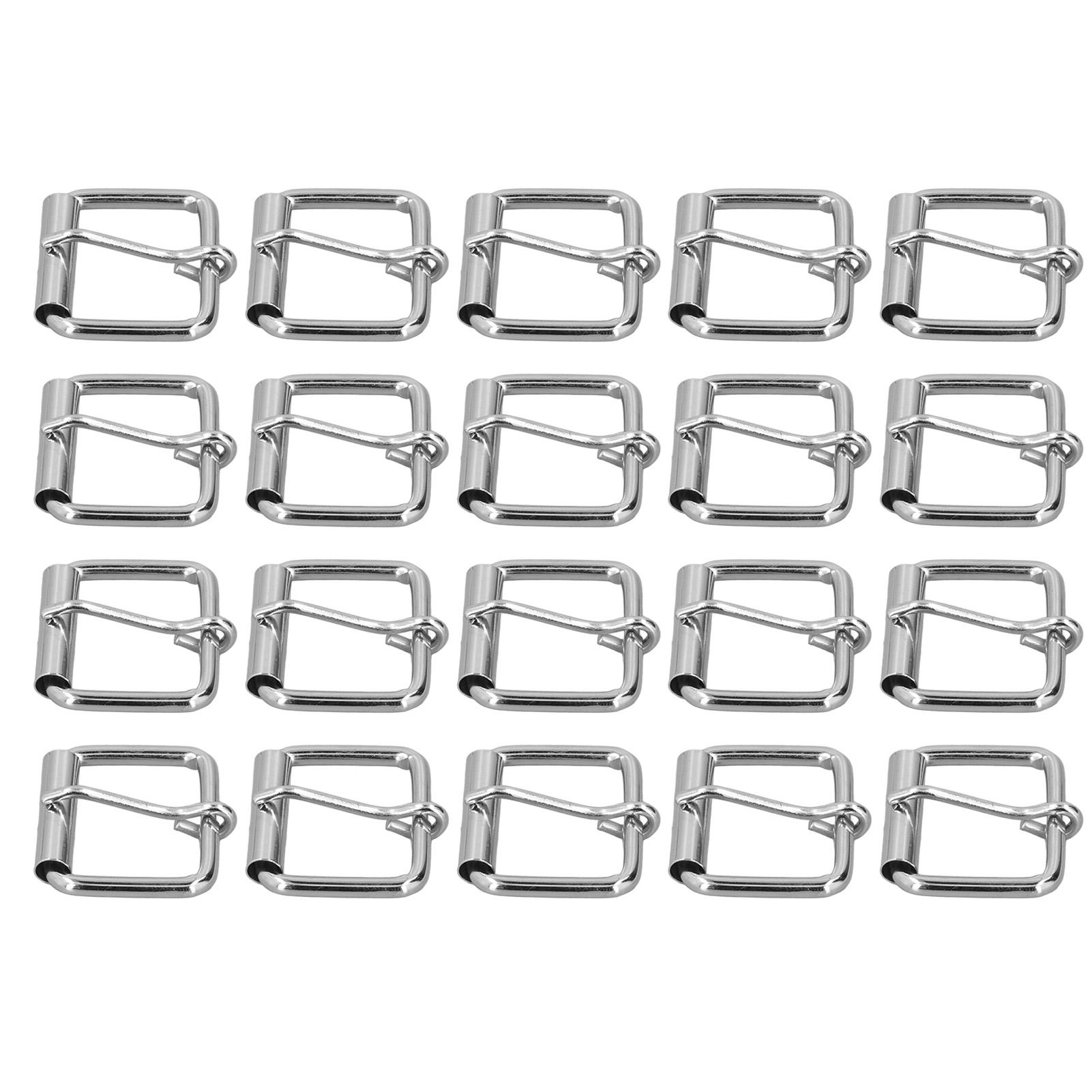 

20Pcs Belt Buckles Bright Color Glossy Surface Sturdy Durable Fadeless Wide Application Metal Buckle4mm