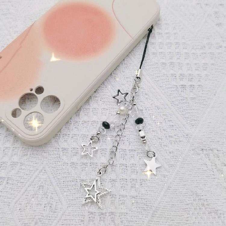 Set of 3 Fashionable Key Chain Butterfly Star Phone Lanyard Handmade Keychain Pendant Versatile Bag Jewelry for Girl
