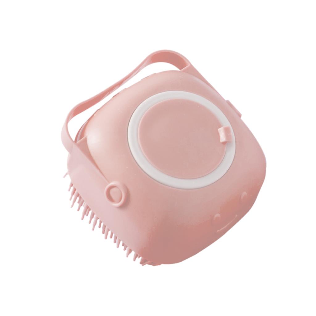 Pet Brush Multifunctional Comfortable Grip Silicone Pet Shower Comb for Pets Cats DogsBlue