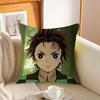 K-Kamado T-Tanjiro Cushion Cover Car Throw Pillow Case For Sofa Car Christmas Gift 40x40cm 45x45cm