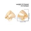 IngeSight.Z Vintage Gold Color Irregular Geometric Stud Earrings Creative Metal Piercing Earrings Wedding Banquet Party Jewelry