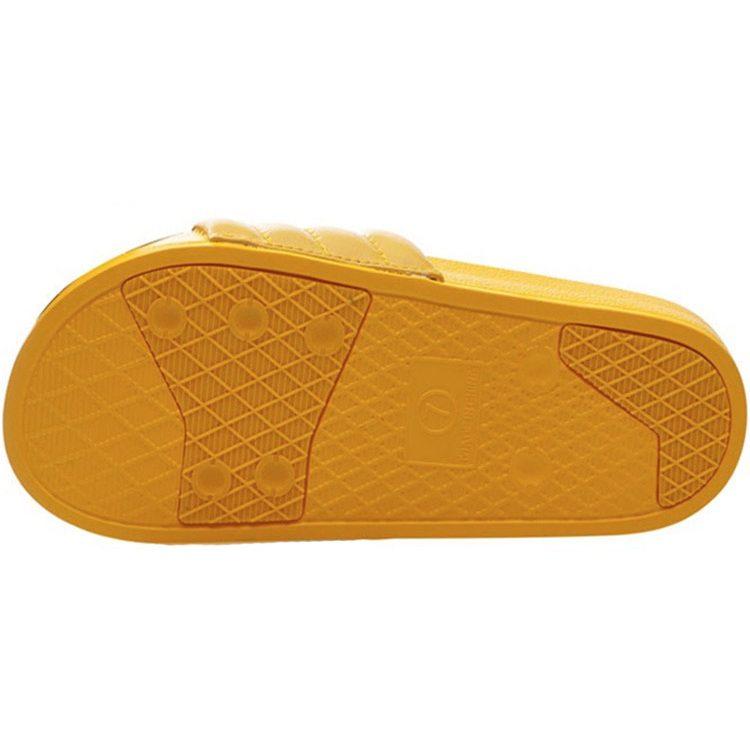 Li Ning Slip Resistant Abrasion Resistant Quiet Slide Slippers Men's Yellow ABTQ005-2