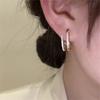 New Design Irregular U-Shaped Earrings For Women Dainty Zircon Earring Girls Birthday Party Wedding Fashion Jewelry Gift