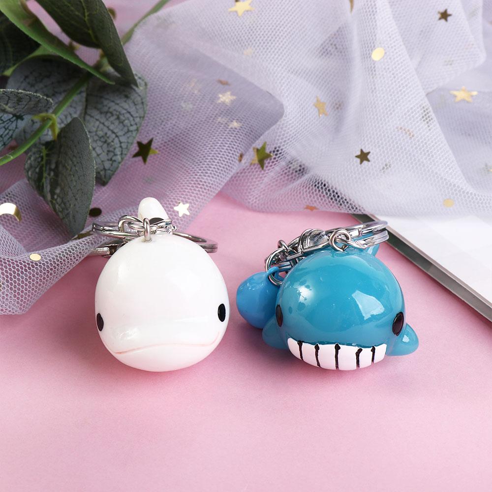 Backpack Pendant Bag Charm Resin Car Key Ring Dolphin Blue Whale Keychain Bag Pendant Keys Holder