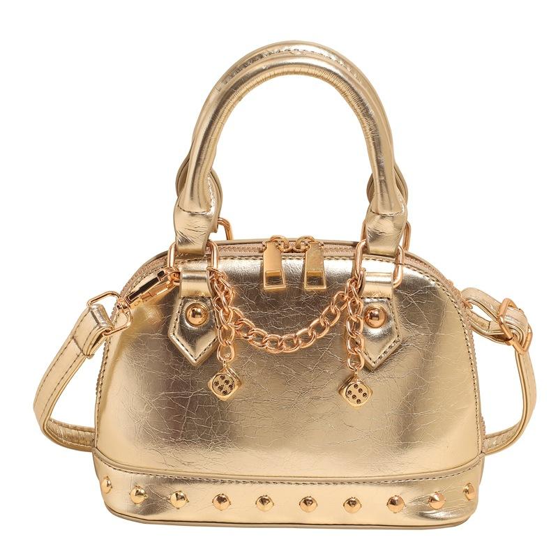 

Wholesale Super Fire Delicate Shell Bag Hand Carry Small Bag Women 2025 New Fashion Shoulder Bag Mini Messenger Bag золотой