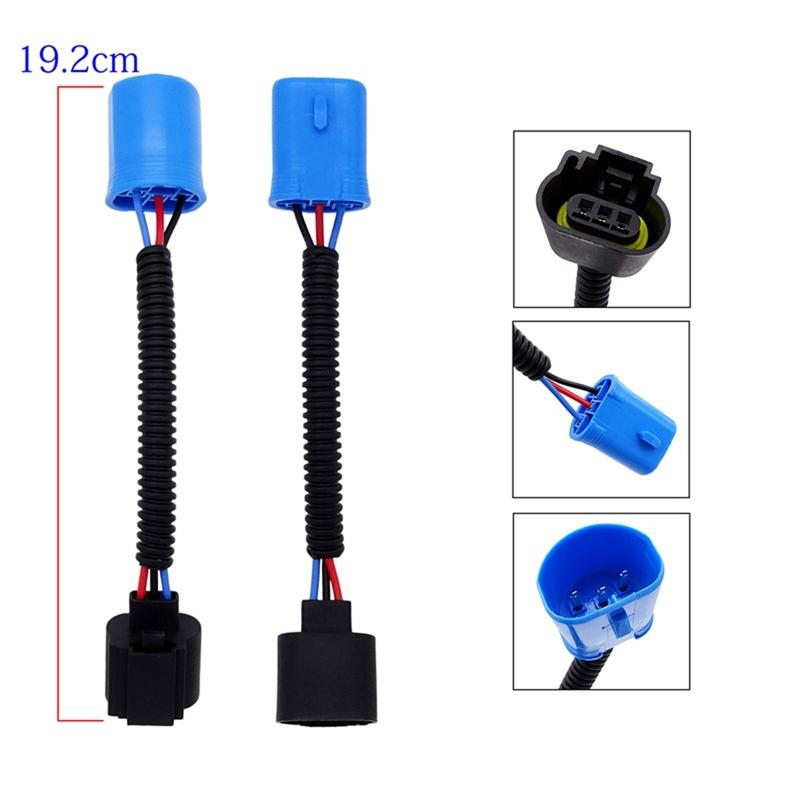H11 to H1 Adapter Cable H7 Headlight Bulb Wire Car Fog Light Convert 9007 Socket Harness Moto Headlamp Ceramic Plug