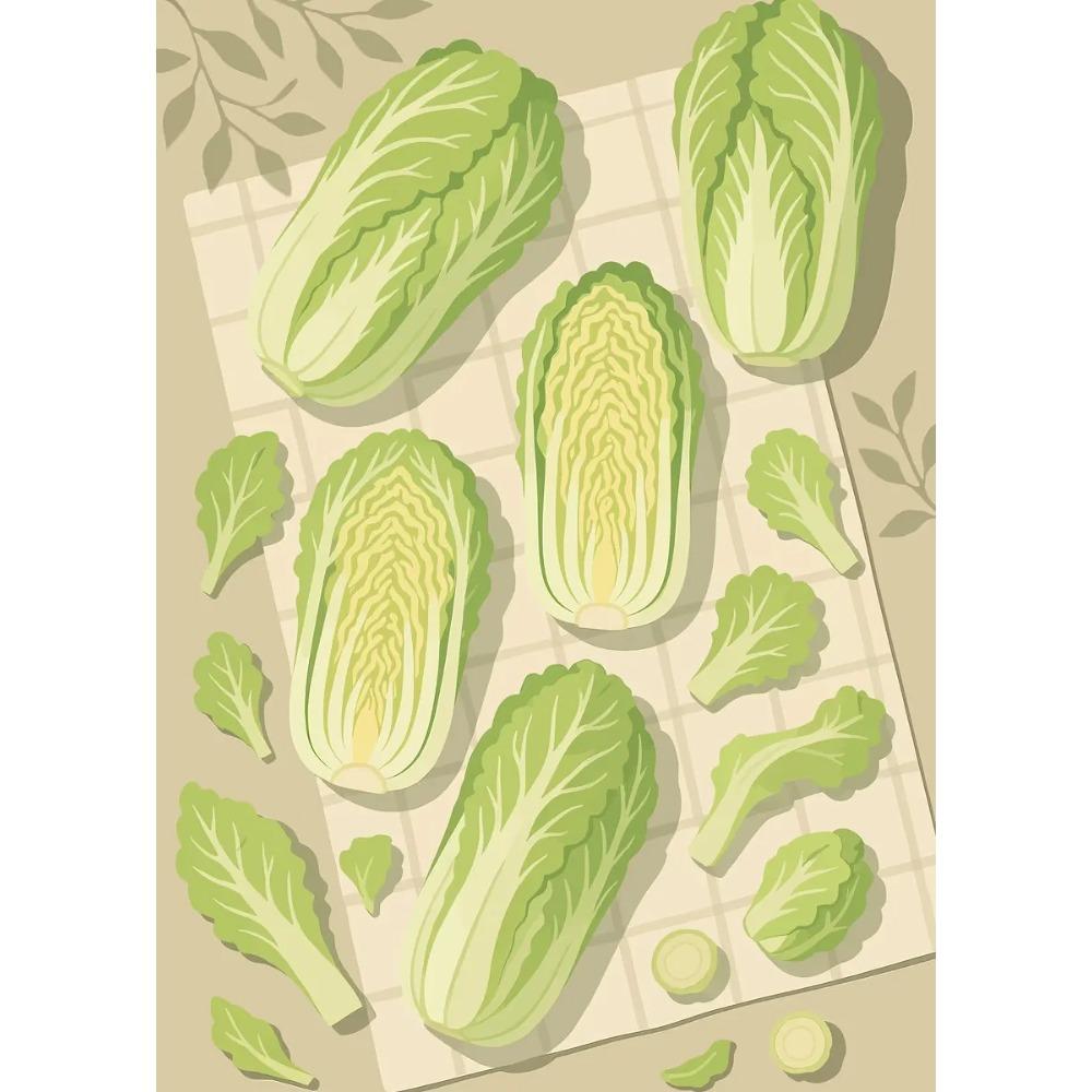 Tablescape Vegetables Posters Eggplants Carrot Corn Celeriac Prints Canvas Painting Wall Art Pictures Home Living Room Decor