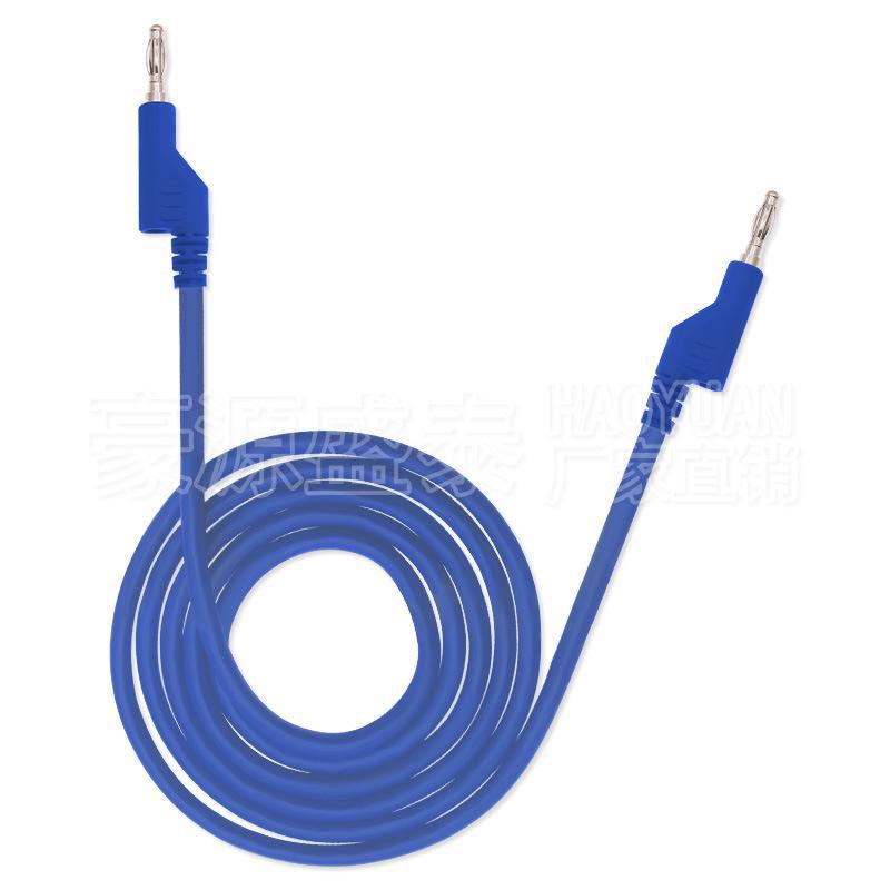 4mm Double-Ended Banana Plug Power Test Cable with Stackable Connectors