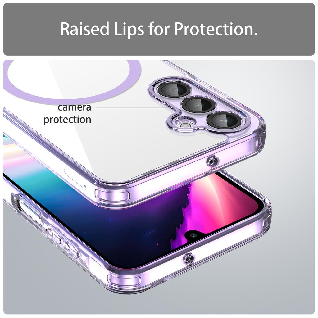 Samsung Galaxy A16 5G/A16 4G Clear Phone Case,Non-Yellowing Magnetic Phone Case for Samsung Galaxy A16 5G/A16 4G