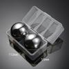 1/2 pcs Round Whiskey Stones Ball Shape Reusable Stainless Steel Ice Cubes Golf Ball Whiskey Stones Ball Metal Ice Ball Gift Set