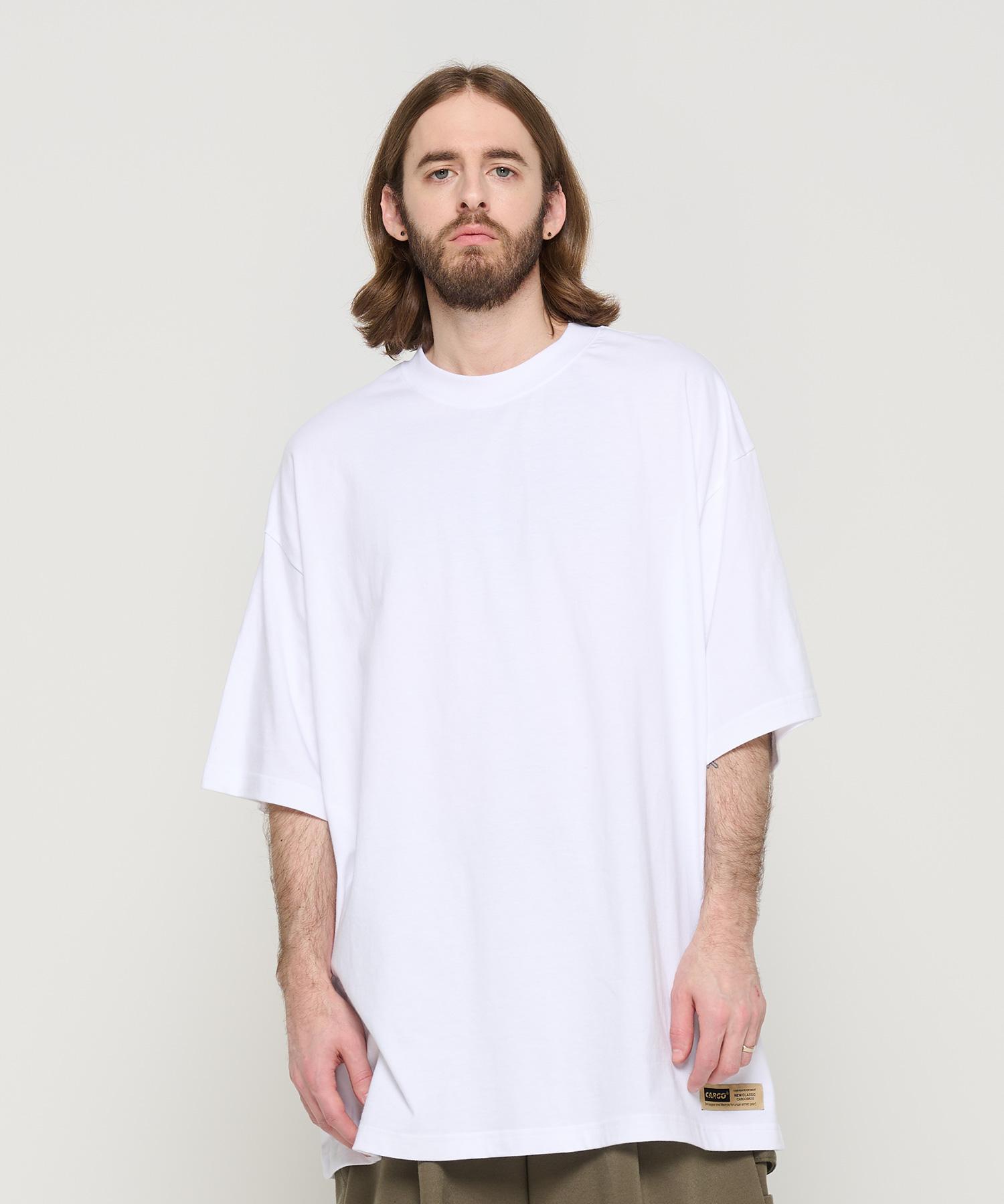 Cargo Bros Binding Over Box Short Sleeve Tee (White) Free