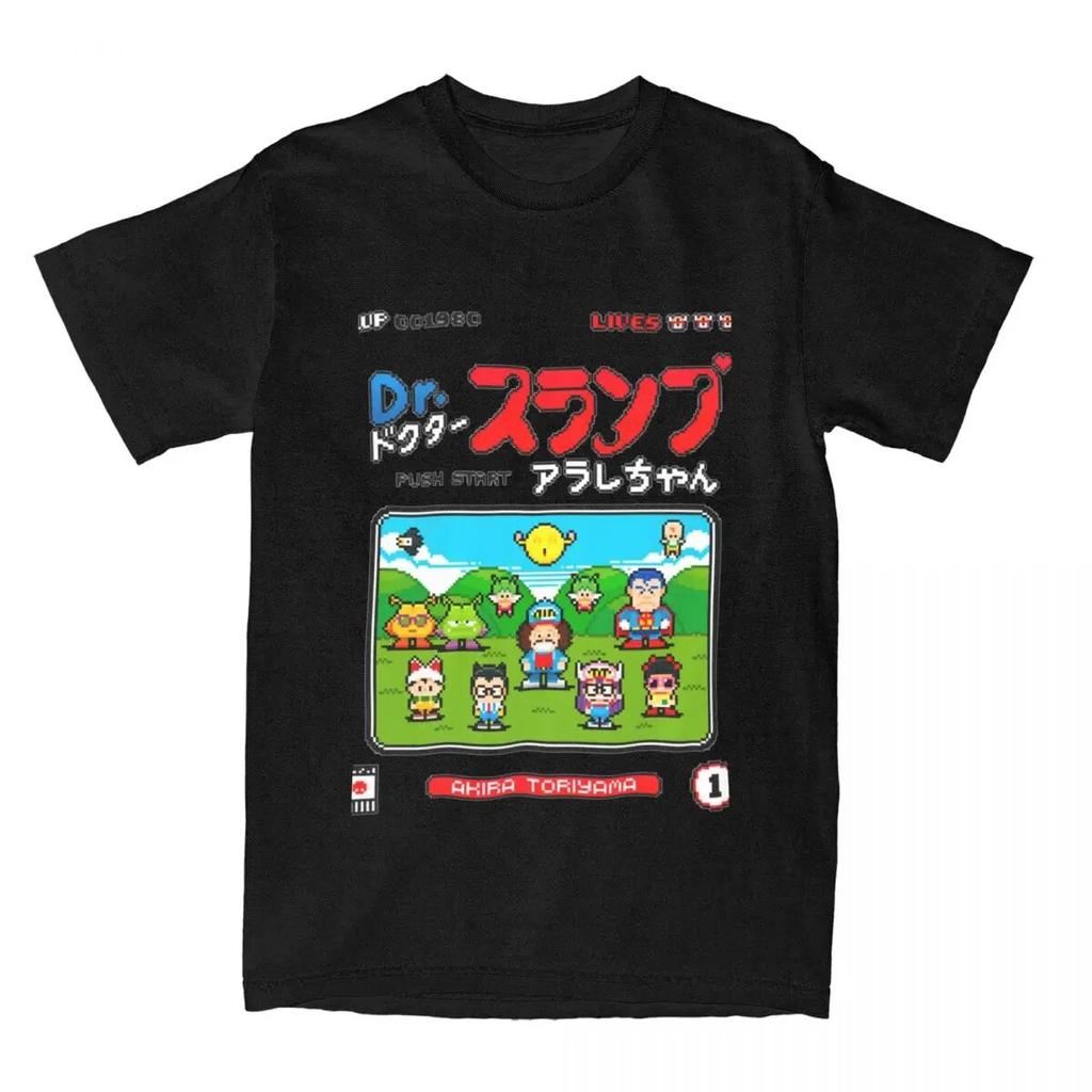 Casual Arale Dr. Slump 8 Bit 8bits T-Shirts Unisex Women's Round Neck 100% Cotton Tees Birthday Gift Tops