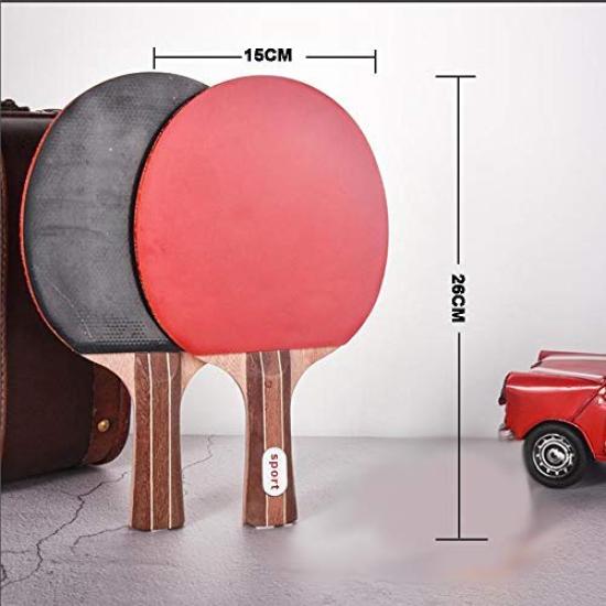 Merytes Table Tennis Ping Pong and 4 Paddles with 6 Table Tennis Balls Set Rackets, Paddles,