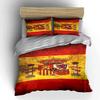 Spanish Flag Bedding Set Bedding Duvet Cover Set Duvet Cover Pillowcases Home Decor (1 * Duvet Cover 2 * Pillowcases, without duvet insert)