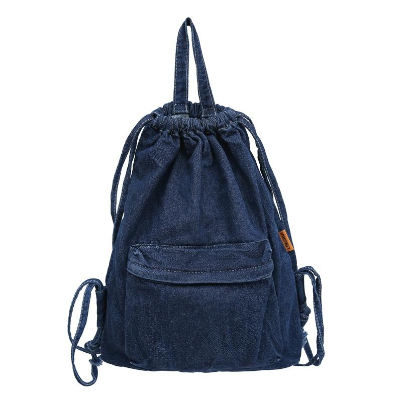 

New Minimalist Drawstring Backpack for Girls with Drawstring Pockets, Lightweight and Casual Sports Fitness Travel Backpack