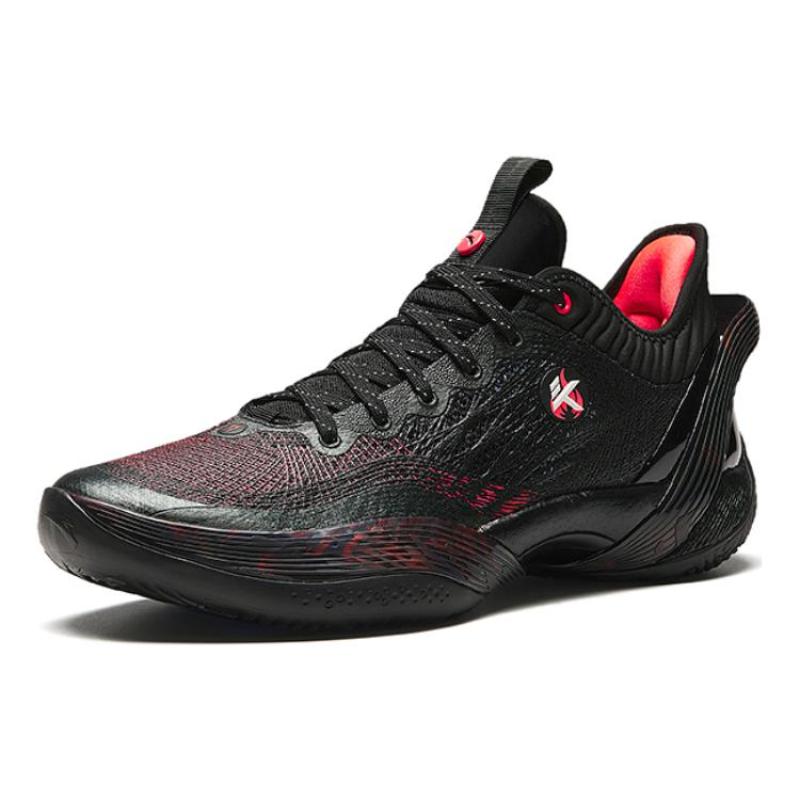 Anta Three point Rain1.0 Hidden Flame, Ice And Fire Cushioning And Breathable Low top Basketball Shoes Men's Black Sneakers 912341102-1