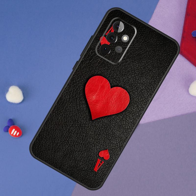 Ace of Spades Case For Samsung Galaxy A15 A54 A34 A14 A13 A53 A16 A26 A36 A56 A12 A22 A32 A52 A06 A35 A55