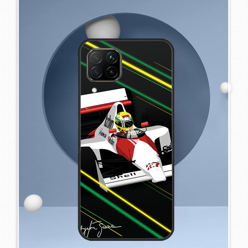 Ayrton Senna F1 For Huawei Nova Y91 Y60 Y70 Y72 Y90 Y61 12s 12i 11i 8i 10 9 SE P20 P40 Lite P30 P60 Pro Case
