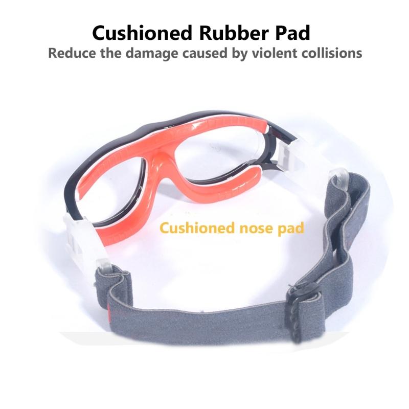 Soccer Football Sports Eyewear Goggles Eye Glasses Adjustable Strap Sports Goggles Protective Safety Basketball Glasses