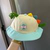 Cartoon Dinosaur Summer Baby Hat for Girls Boys Panama Toddler Wide Brim UV Beach Sun Cap Outdoor Children Fisherman Hat