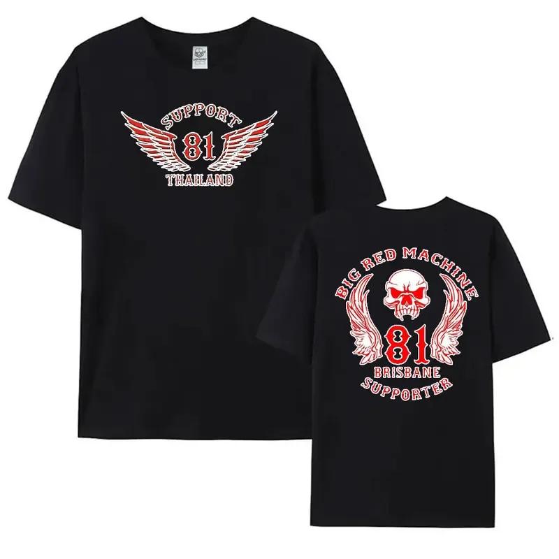 Hells Angels World T-Shirt Men Fashion Support 81 Printing Tshirt Oversized Short Sleeve Men Graphic Hell's Angels Cotton Tees