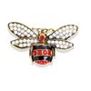Insect Diamond Bee Brooch Rhinestone Oil Drop Clothing Accessories Brooch Pearl Pin Anti-light Button Brooch