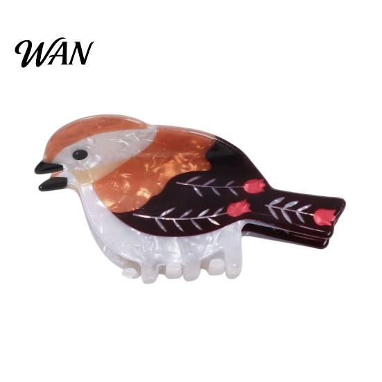 Bird Shaped Clip Colorful Hair Claw Strong Hold Non Slip Parrot Sparrow Design Clips Hummingbird Shape Clamp Accessories for Women Girls Lightweight