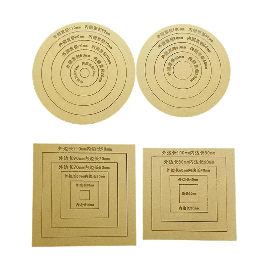 2x Quilting Templates Patchwork Quilting Ruler DIY Clothing Patchwork Ruler