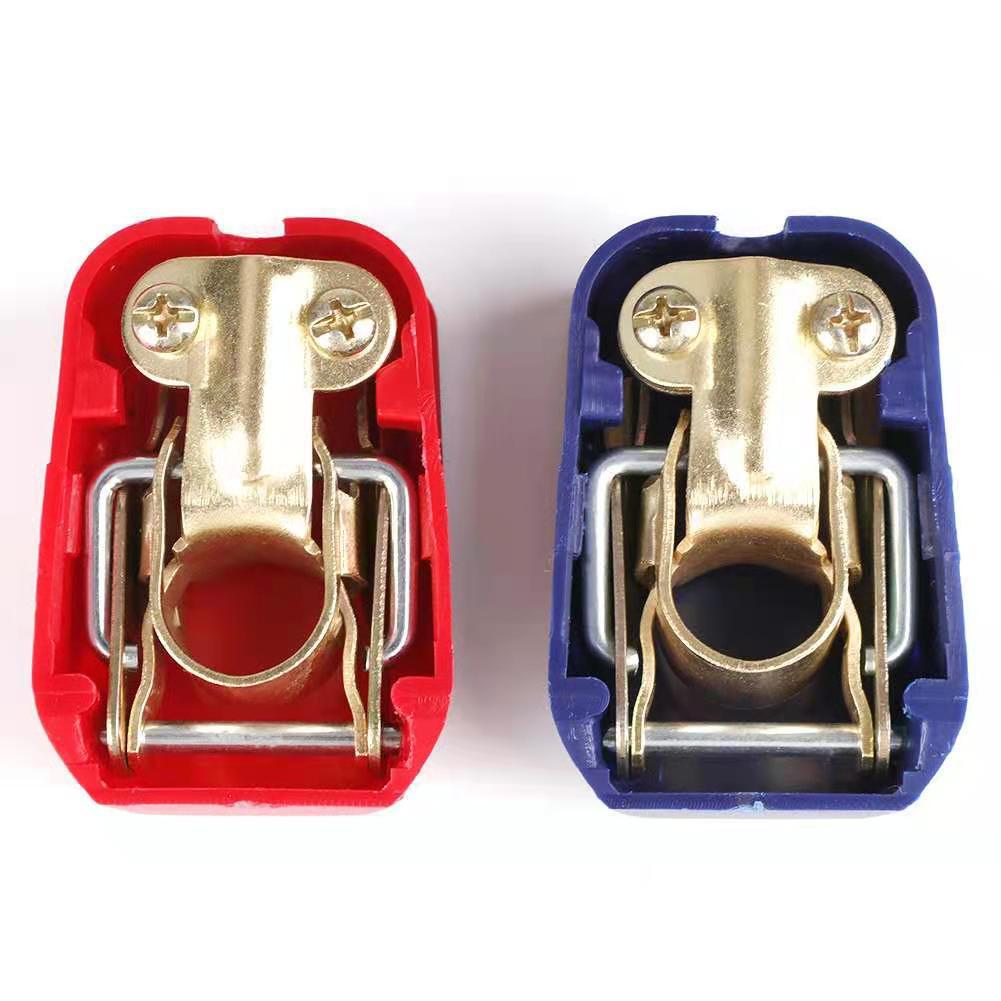 

Battery Terminal Disconnect Switch Quick Release Clamp Pure Copper Car Battery Connector Safety Cut Off Tool червоний/синій