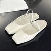Fashion Big Size Fashion Square Toe Ladies Flats Sandals Slides Shoes Female Slip On Footwear Women Flats Sandals Slippers Shoes Mules