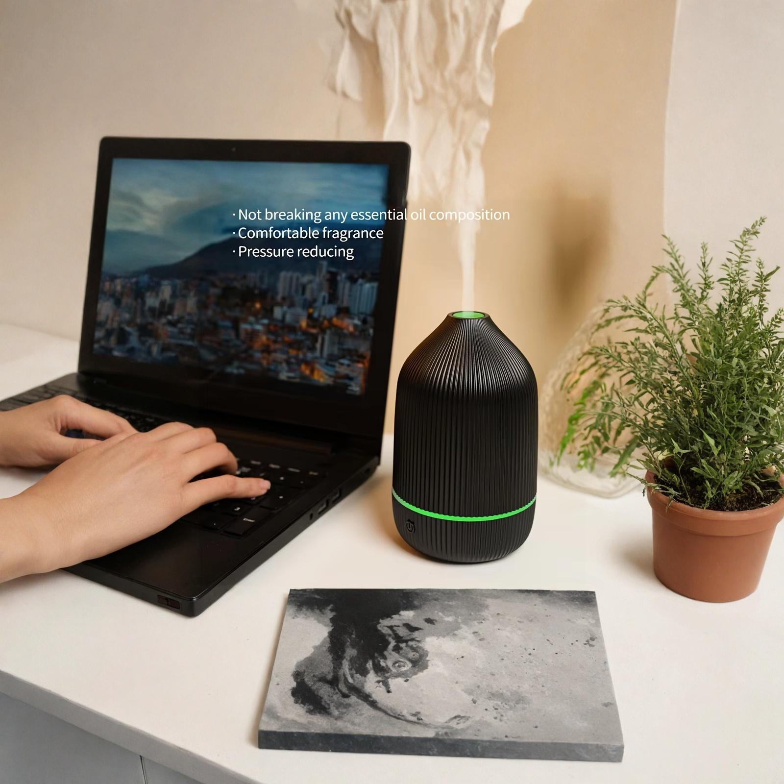 

USB Aroma Diffuser Humidifier Quiet Aromatherapy Diffuser for Bedroom one size чёрный