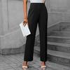 Women's Straight Pants Fashion Casual Pants Nine Point Harlan Pants