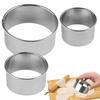 Round Mousse Mold Stainless Steel Reusable Biscuits Cookie Cutter DIY Pastry Baking Circle Ring Mold Baking Tool Bakeware