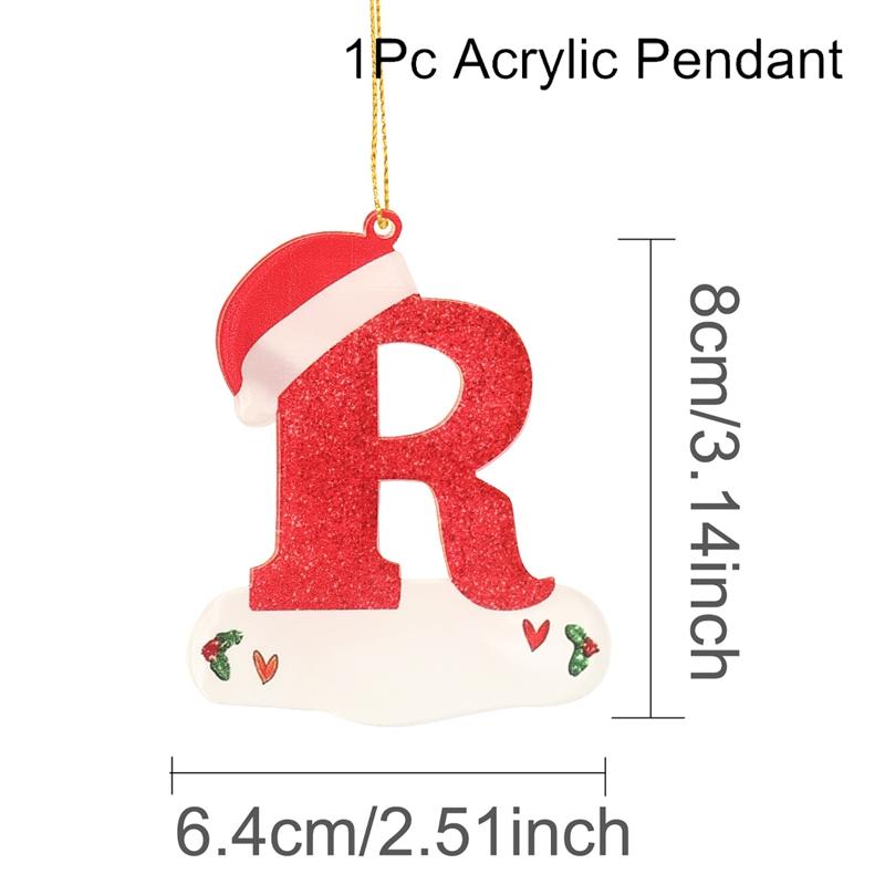 Christmas Acrylic Letter Pendant 2026 Merry Cristmas Decoration for Home Xmas Tree Hanging Ornaments Navidad Natal New Year 2026