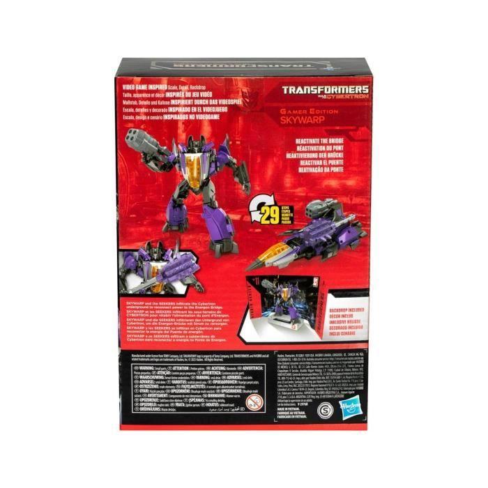 Hasbro - transformers : war for cybertron studio series voyager class - figurine gamer edition skywarp 16 cm