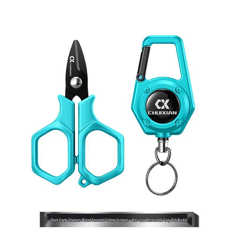 Nowe wielofunkcyjne nożyczki wędkarskie z powłoką tytanową do żyłki PE, drutu ołowianego i przynęt Dyneema