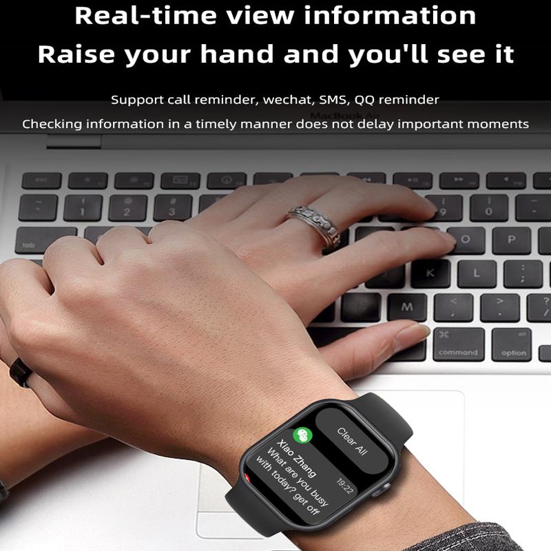 IWO Series 10 Smart Watch Wireless Charging Heart Rate Men Women Fitness Tracker Sport Smartwatch For IOS Android