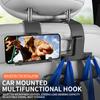 Car Headrest Bag Hook Hanger Auto Backseat Bracket Mobile Phone Holder Leather Rear Seat Hanging Dual Handbag Hooks Accessories