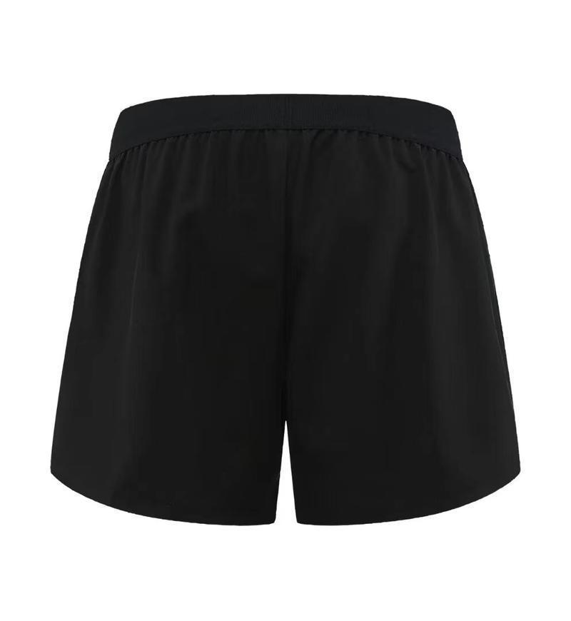 Women's Quick-Dry High Waist Running Shorts - Anti-Exposure, Fake Two-Piece Design with Inner Lining