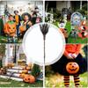 Halloween Outdoor Broom Path Lights Witch Broom Path Lights Broom Garden Markers For Home Yard Garden Holiday Decorations