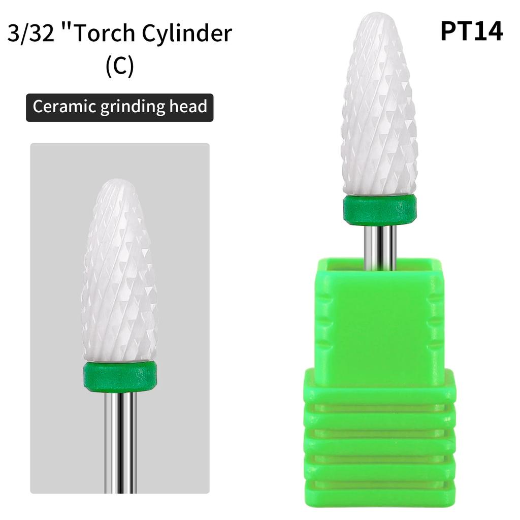 25 Types Ceramic Milling Cutter Nail Drill Bit Electric Manicure Pedicure Mill Bits Machine Files Nail Art Tools Equipment