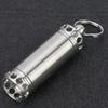 Mini Waterproof Pill Container Stainless Steel Pill Holder Keychain Container  Outdoor Camping