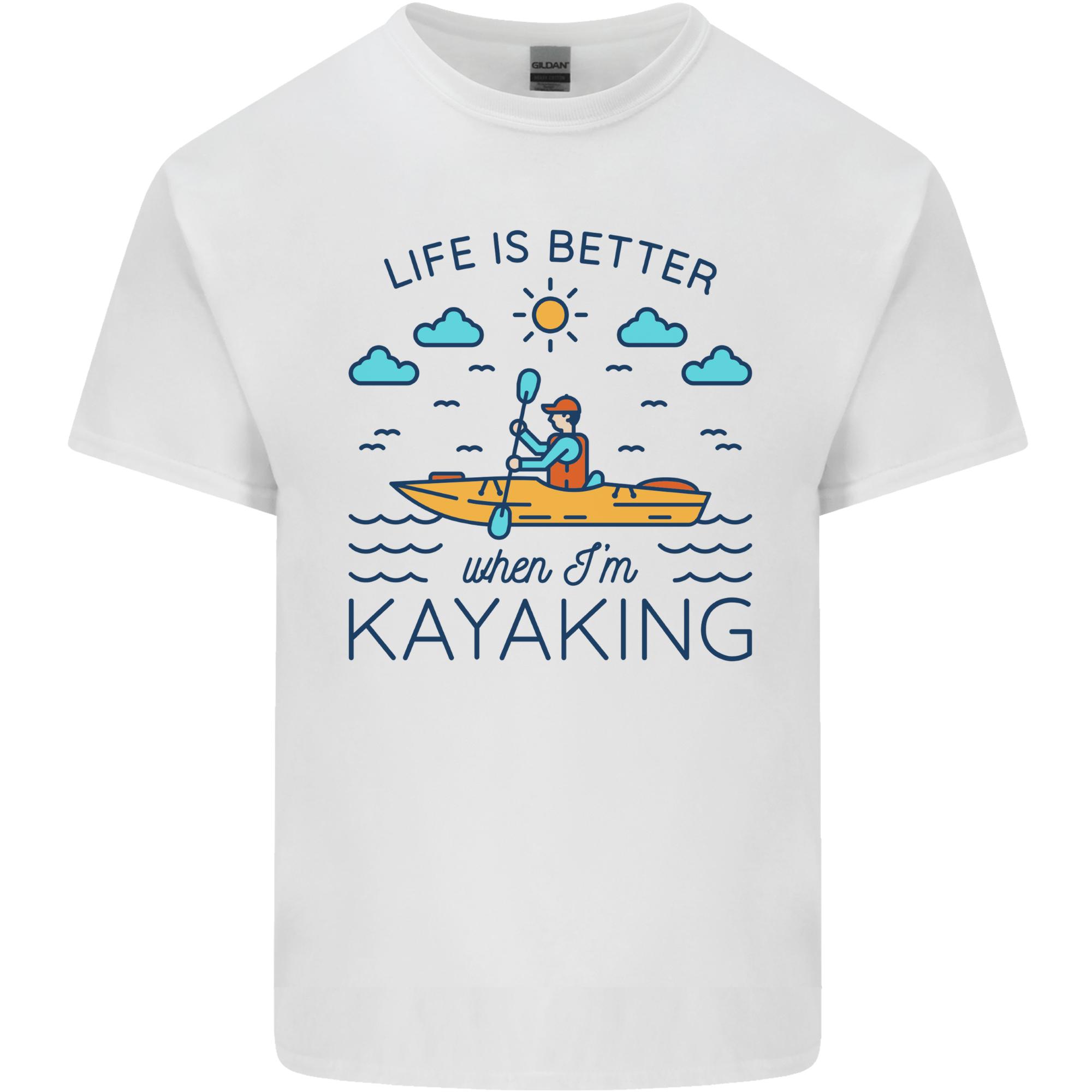 Life is Better When Im Kayaking Funny Kayak Unisexs Light Cotton TShirt S