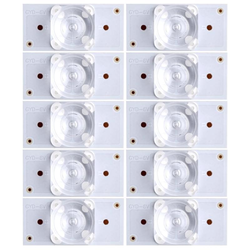 3V 6V LG6V Lamp Beads LED Backlight Bead with Opt Lens Fliter for TVs Repair Perfect for 32-65inch Screens