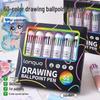 Blue Fruit 88 Multi-Color Ballpoint Pen Set: Stackable Press-Type, 10 Color Options for Journaling and Art, Perfect for Primary Students