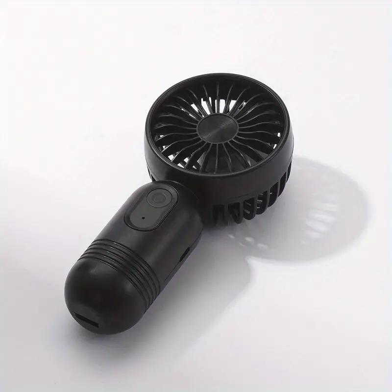Portable USB-Charged Mini Fan – High-Velocity, 3-Speed, Wearable Design for Office, Travel & Outdoors