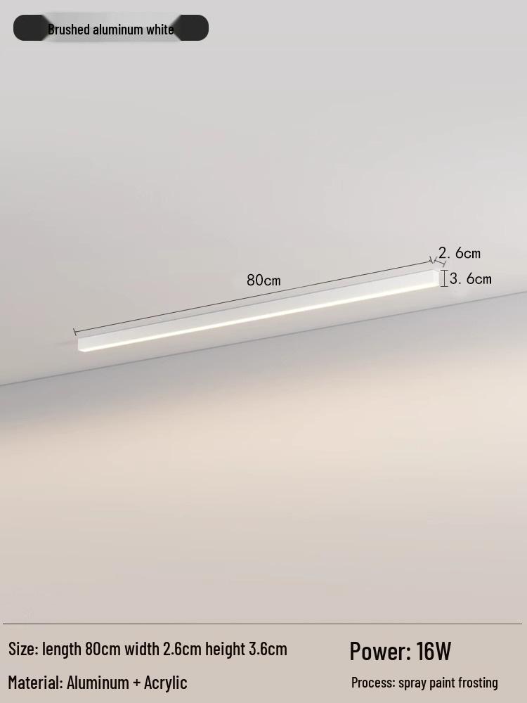 Nordic Minimalist LED Strip Light for Living Room, Hallway, Bedroom, and Balcony