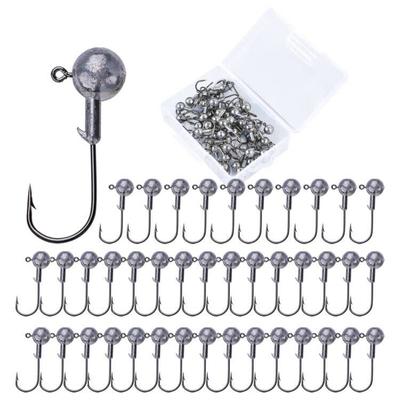 Goture Jigkopf Angelhaken zum Chinning und 30 mit Koffer Set, Rockfishing, 14g, Haken,