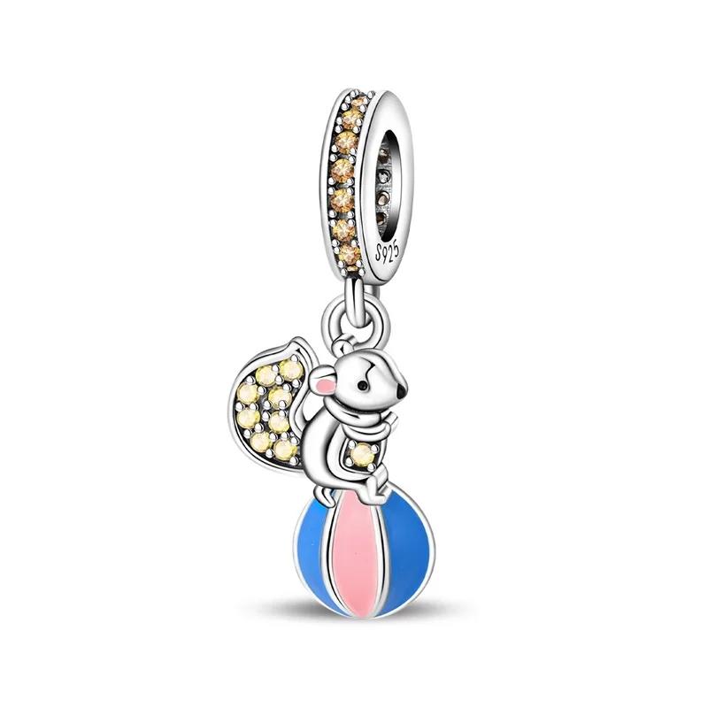 Copper Amusement Park Clown Carousel Pirate Ship Charms Pendant Fit Original Charm Bracelets Women Diy Jewelry Gift